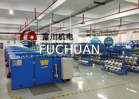সিলভার জ্যাকেটেড কপার ওয়্যার টুইস্টিং মেশিন প্রসেসিং ইকুইপমেন্ট ইলেক্ট্রোম্যাগনেটিক ব্রেক